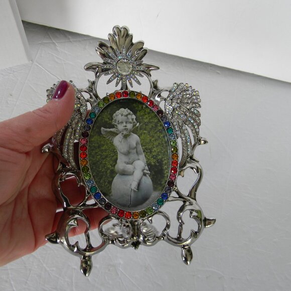 NEW Kirks Folly Rainbow Bridge Goddess Seaview Moon Frame SILVERTONE - Picture 3 of 5